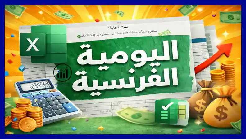 ملف Excel محاسبي كامل — اليومية الفرنسية إلى القوائم المالية مع تحقق تلقائي وأتمتة كاملة