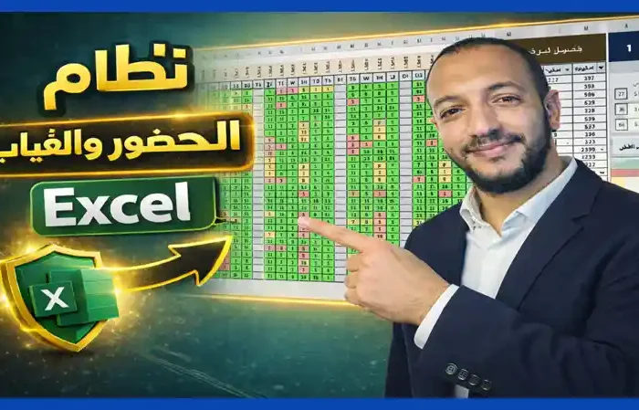 نظام الحضور والغياب في Excel
